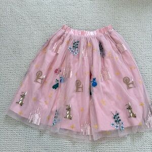 🪄 Hanna Andersson Disney Cinderella Embroidered Skirt Size 5